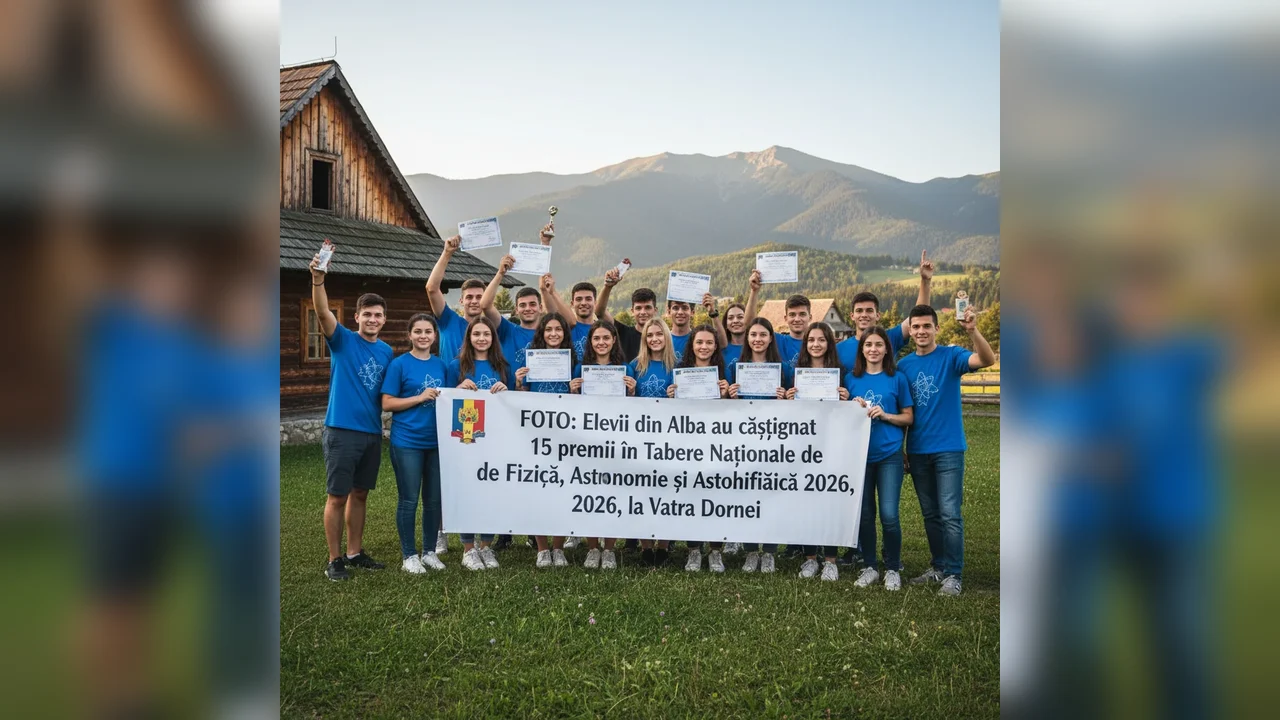 15 distincții obținute de elevii din Alba la Tabăra Națională de Fizică, Astronomie și Astrofizică 2026 de la Vatra Dornei