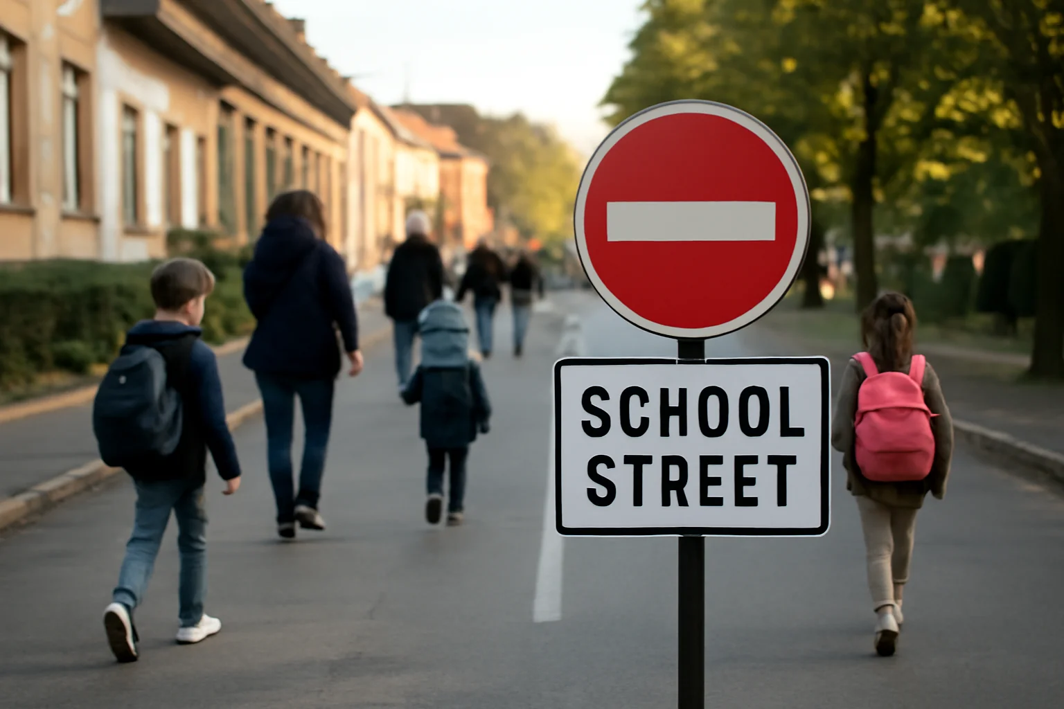 accesul auto interzis dimineața pe străzile din jurul școlilor