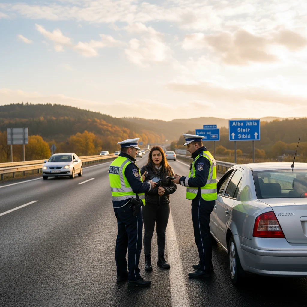 Acțiune rutieră de amploare pe DN1, în județul Alba, anunțată la Alba Iulia pentru 20 ianuarie
