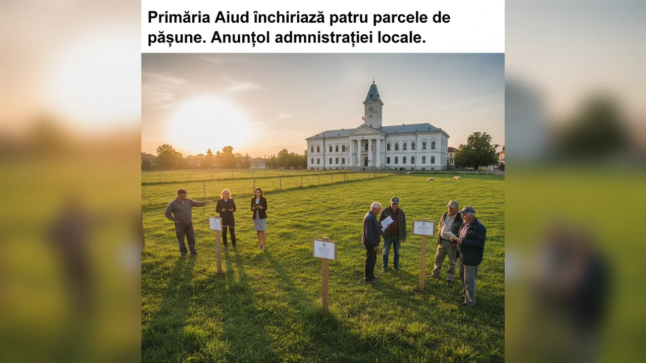 Aiud închiriază patru parcele de pășune pentru localnici