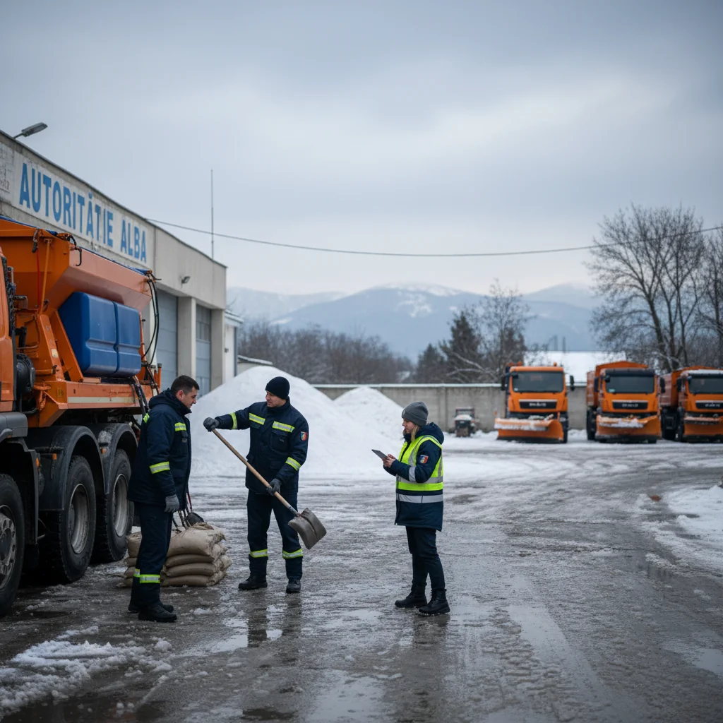 Alba Iulia: autoritățile din Alba anunță pregătiri pentru un posibil episod de iarnă severă