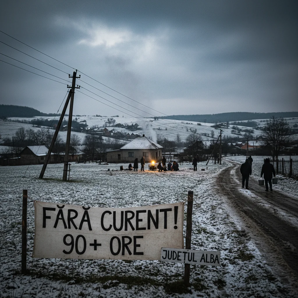 Alba Iulia: mii de gospodării din județul Alba fără energie electrică de peste 90 de ore