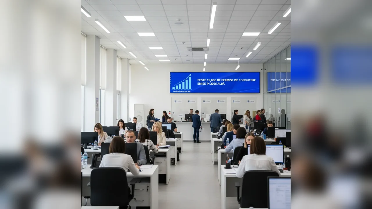 Alba Iulia: peste 15.000 de permise de conducere emise în 2025, prezentate în bilanțul național