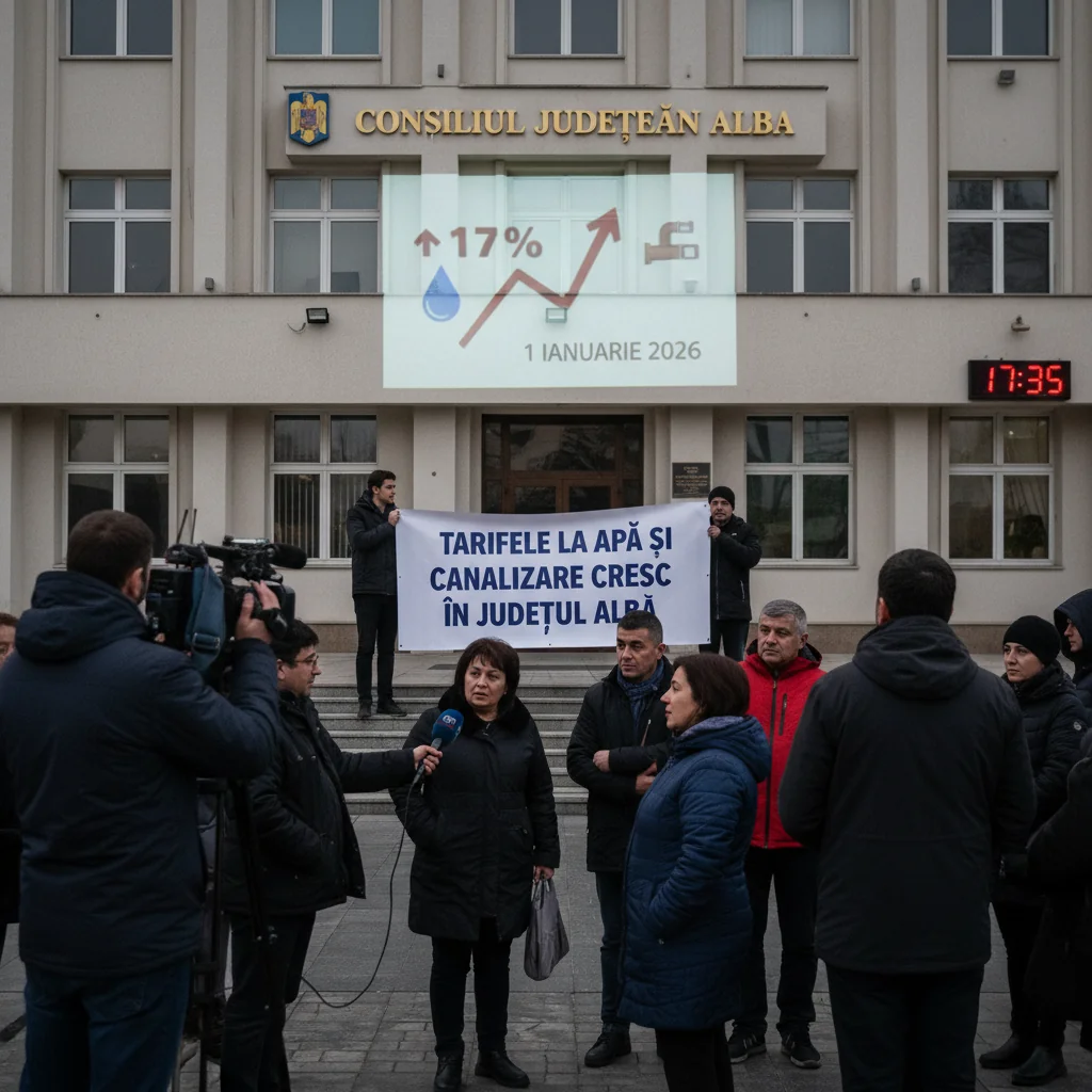 Alba Iulia: scumpire de peste 17% la apă și canalizare în județul Alba, de la 1 ianuarie 2026