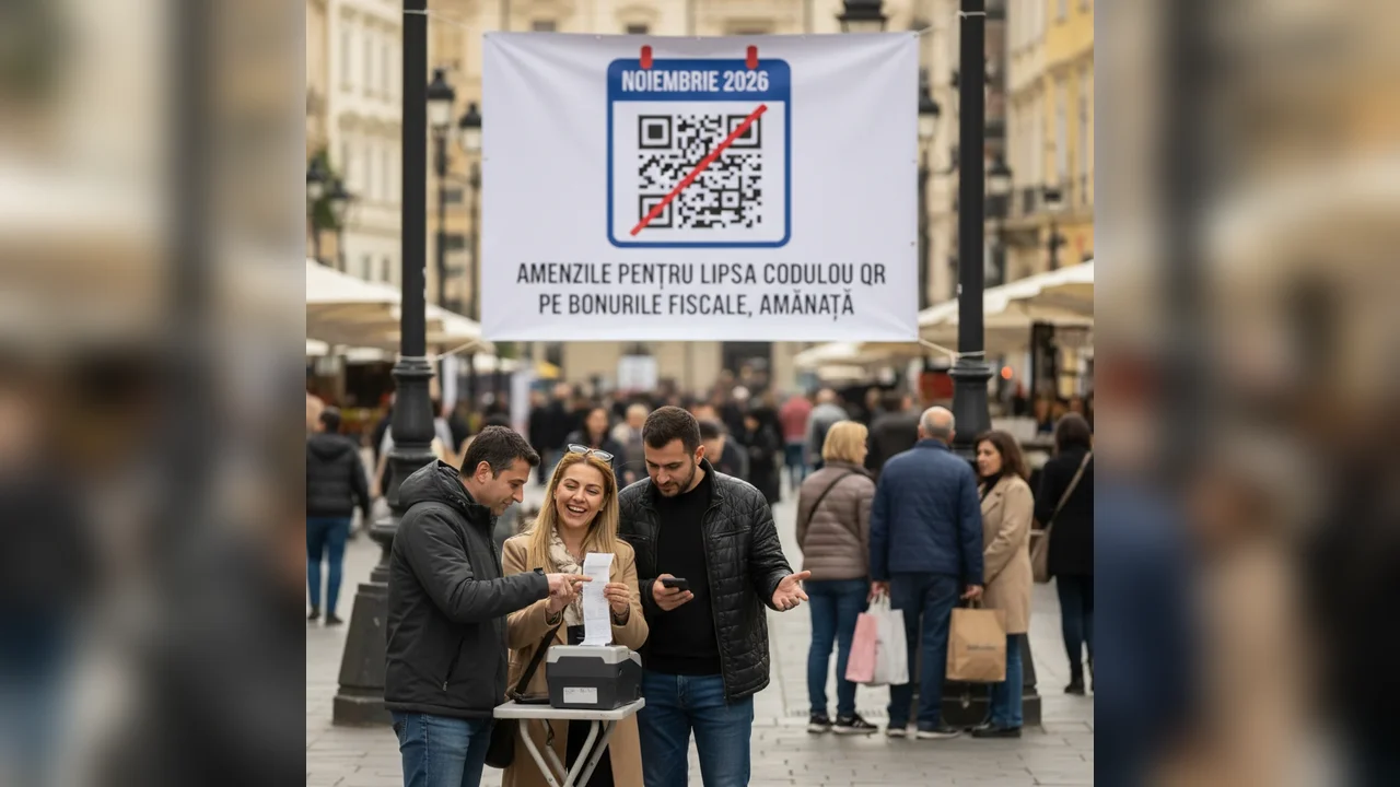 Amânare amenzilor pentru lipsa codului QR pe bonurile fiscale până în noiembrie 2026
