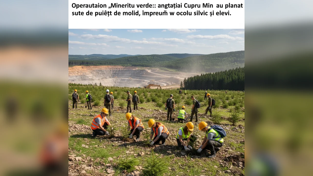 angajații Cupru Min au plantat sute de puieți