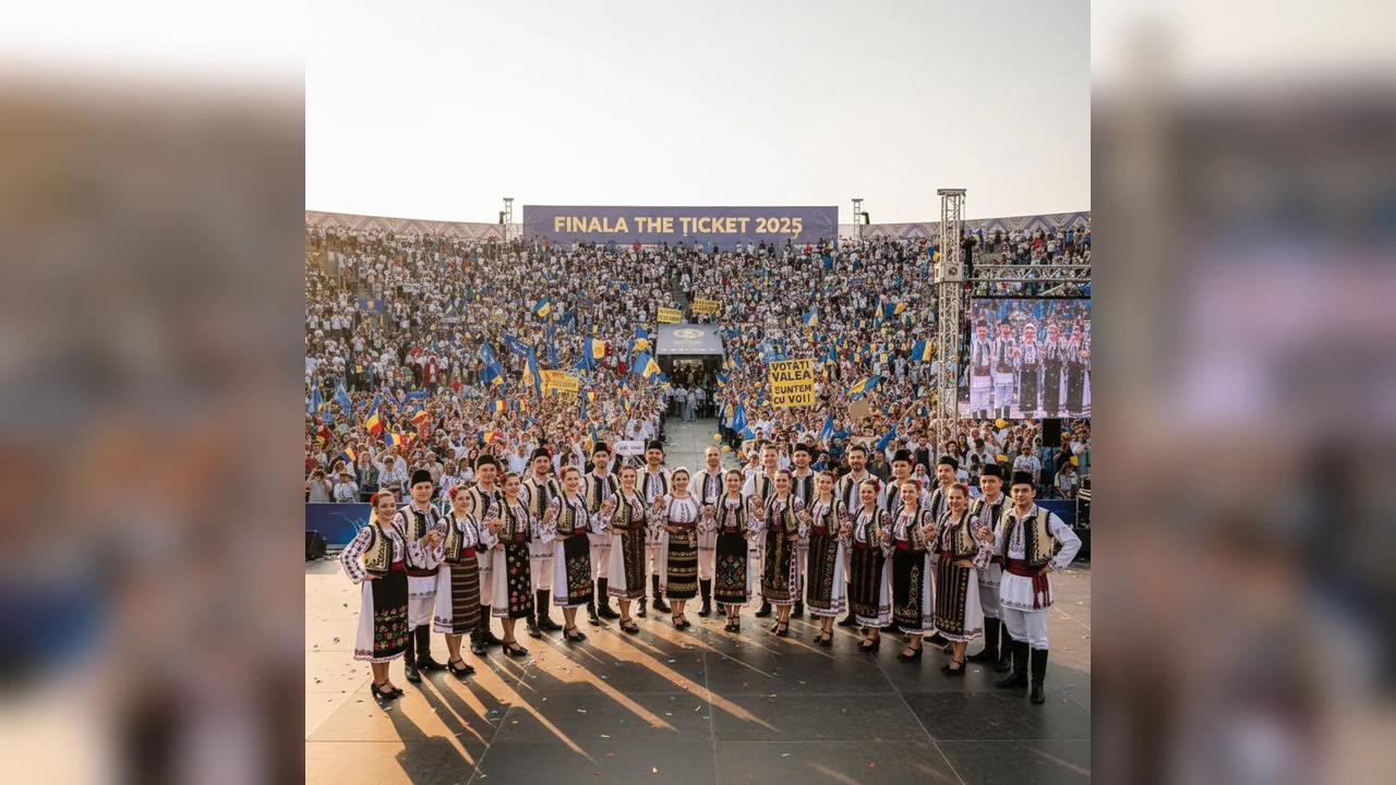 Ansamblul folcloric Valea Târnavelor în finala emisiunii The Ticket 2025 – Județul are nevoie de susținere