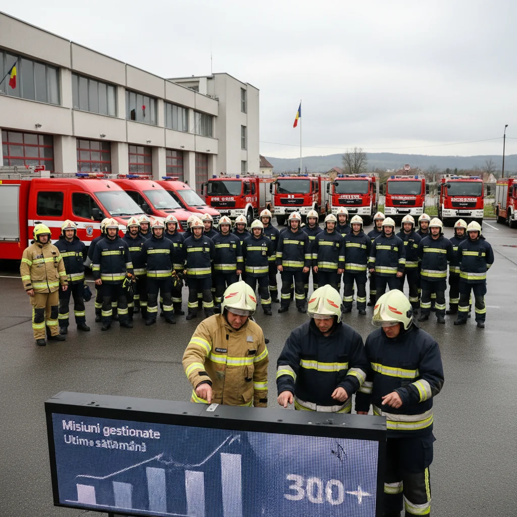 Aproape 300 de intervenții într-o săptămână: bilanțul pompierilor din Alba Iulia și județul Alba