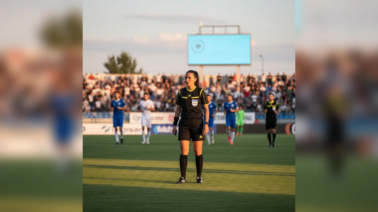 Arbitra sexy din România, prezentă pe Stadionul Cetate