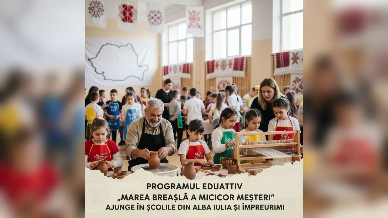 Atelierele „Marea breaslă a micilor meșteri” ajung în școlile din Alba Iulia între 10 și 20 februarie 2026