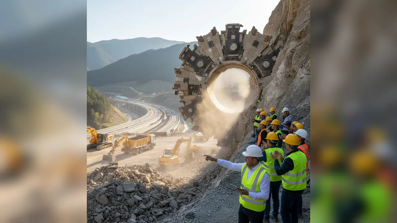 Autostrada Sibiu-Pitești: Tunelul Robești sparge recorduri în mai