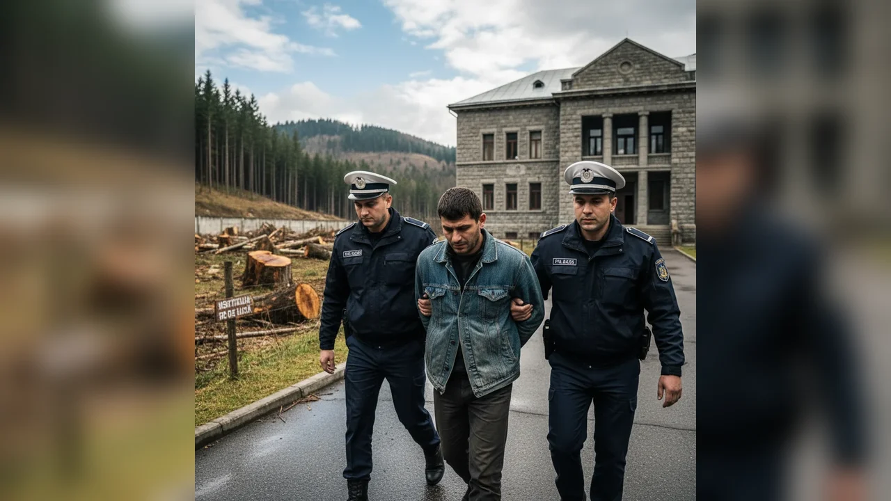 Bărbat din Aiud condamnat la închisoare pentru mărturie mincinoasă și tăiere ilegală de arbori