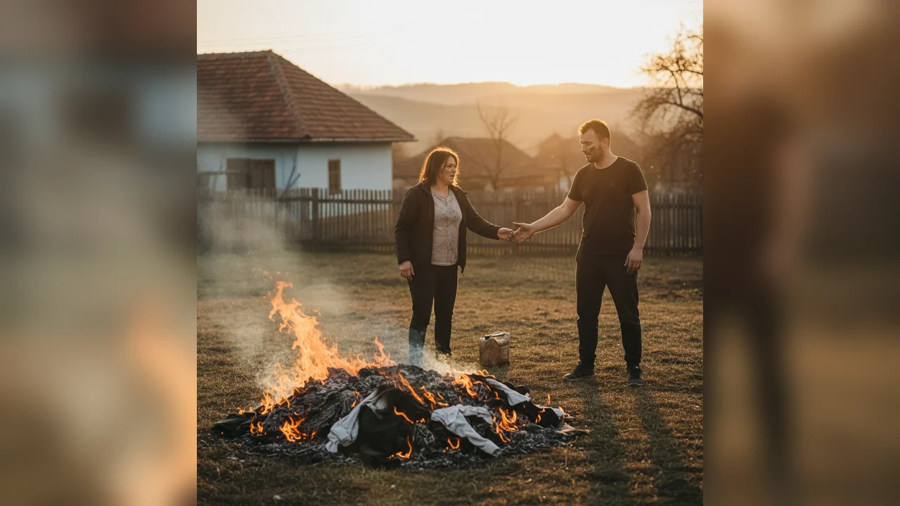 Bărbat din Alba iartă soția după ce ea i-a dat foc hainelor într-un moment de furie