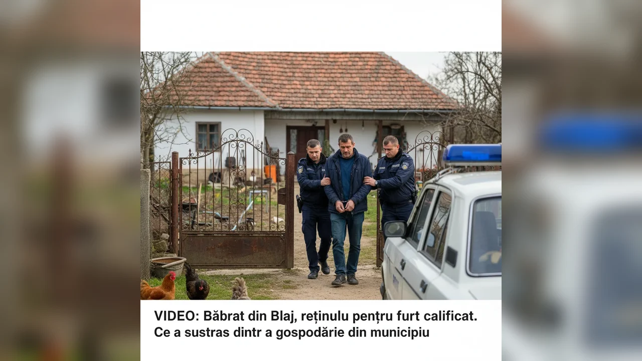 Bărbat din Blaj prins și reținut pentru furt calificat din gospodărie locală
