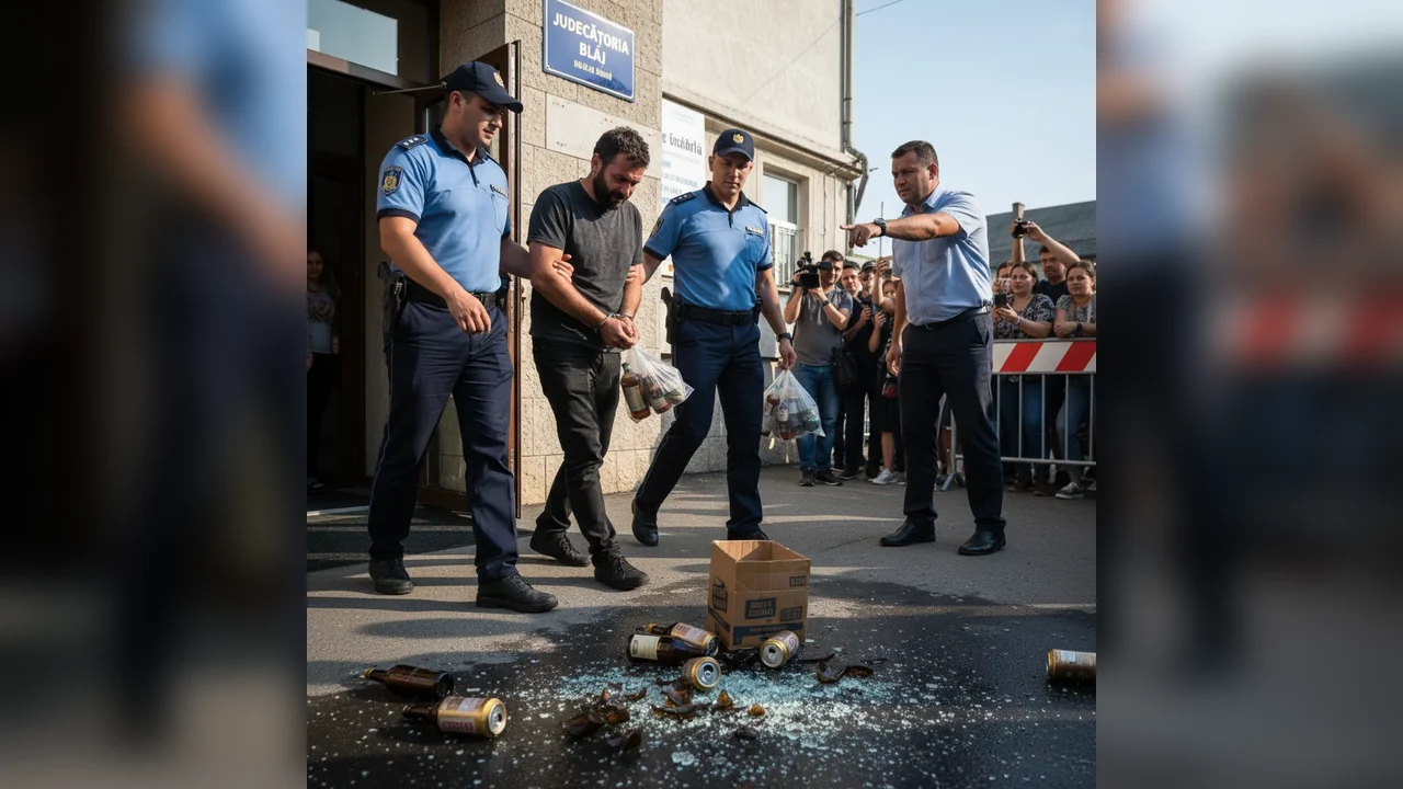Bărbat din Blaj trimis în judecată pentru furtul mai multor sticle de băutură, inclusiv beri