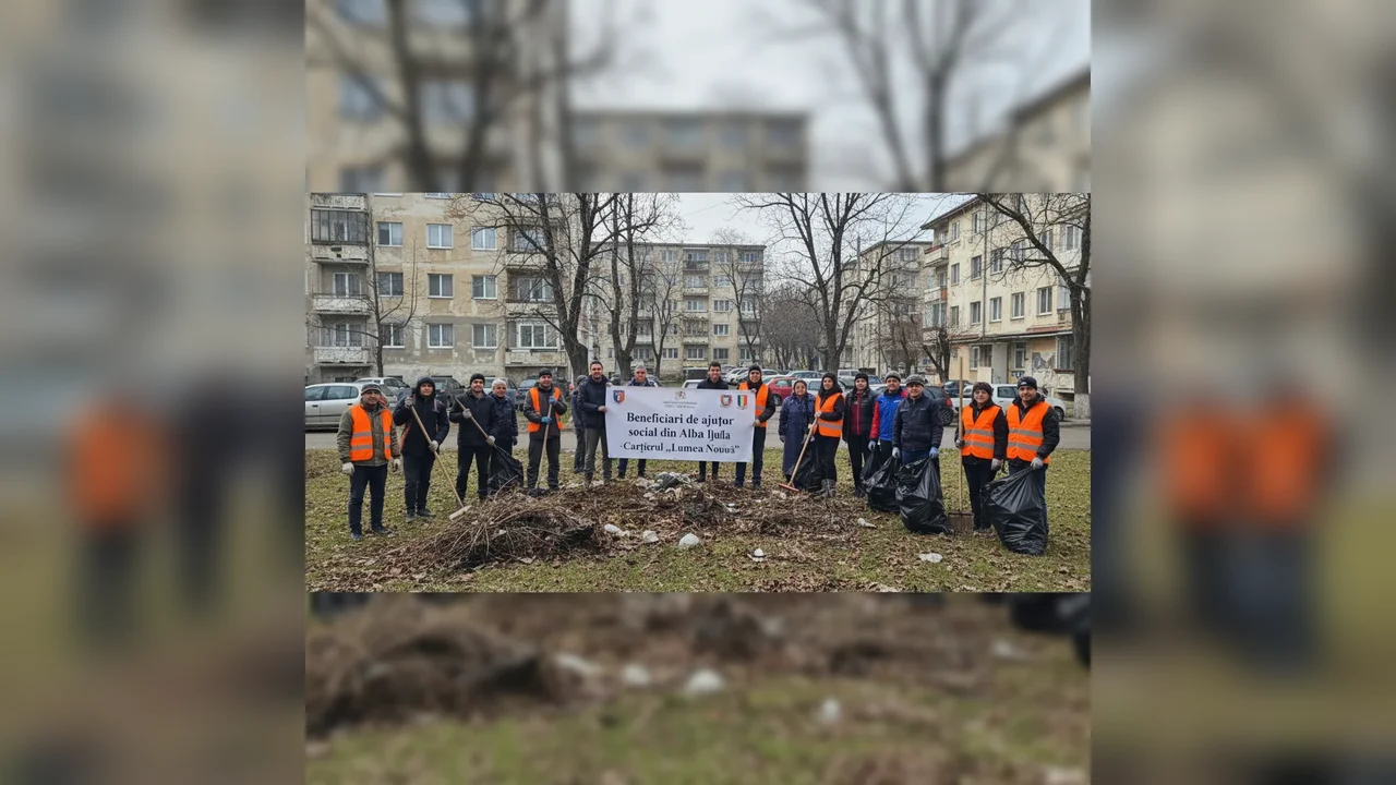 Beneficiarii de ajutor social din Alba Iulia, trimiși la curățenie în cartierul „Lumea Nouă”