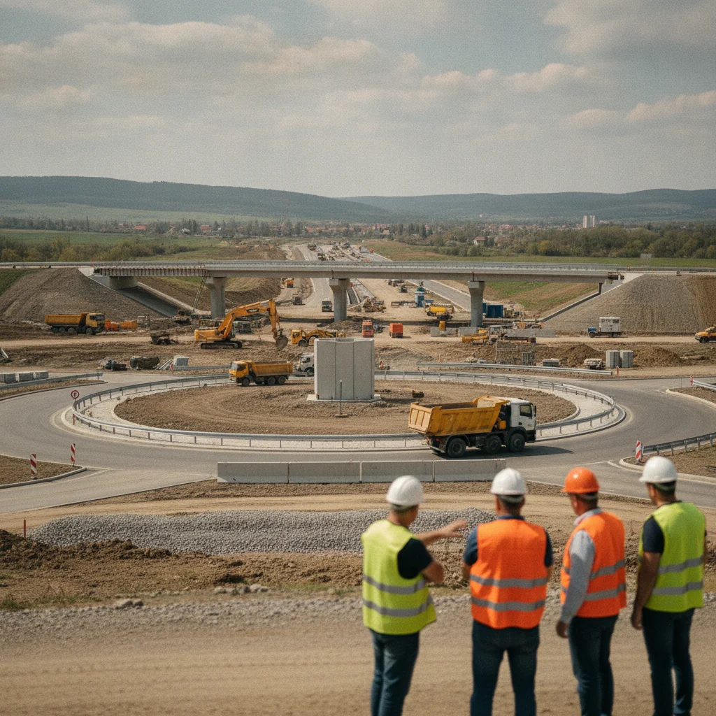 Blaj: circulația pe DN14B, la Girația 3, se deschide în octombrie