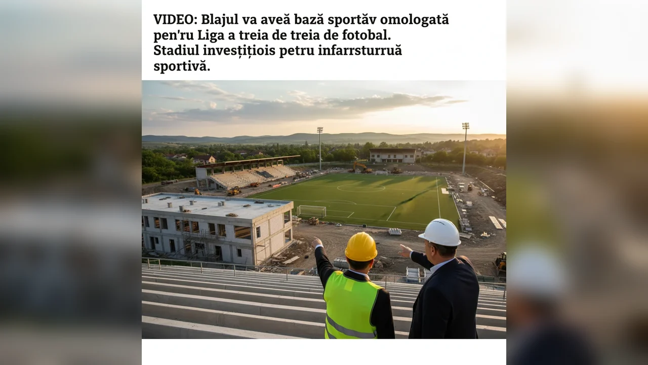 Blaj va beneficia de bază sportivă omologată pentru Liga a III-a - Progresul investițiilor în infrastructura sportivă