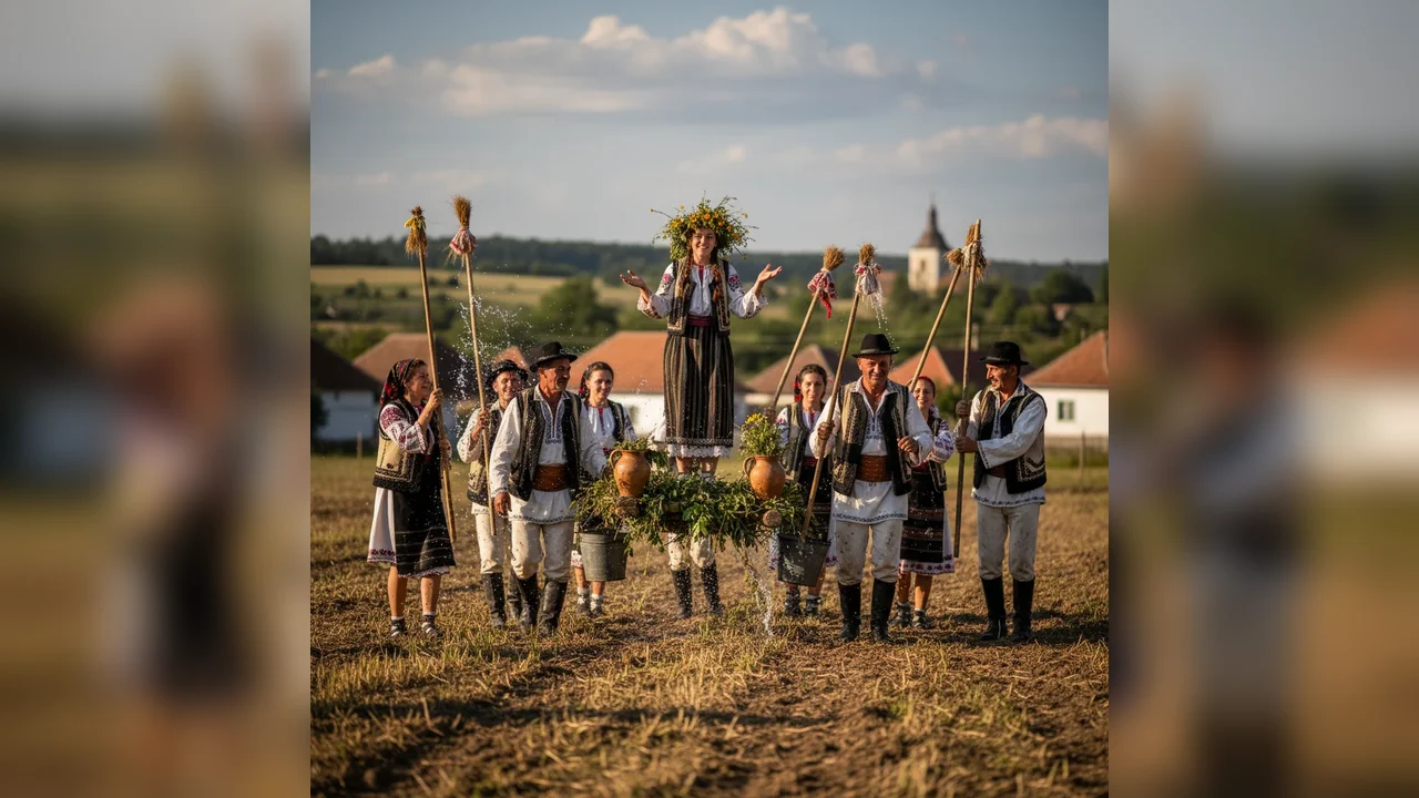 Borbolatița, ritual străvechi ce aduce ploile în satul Limba
