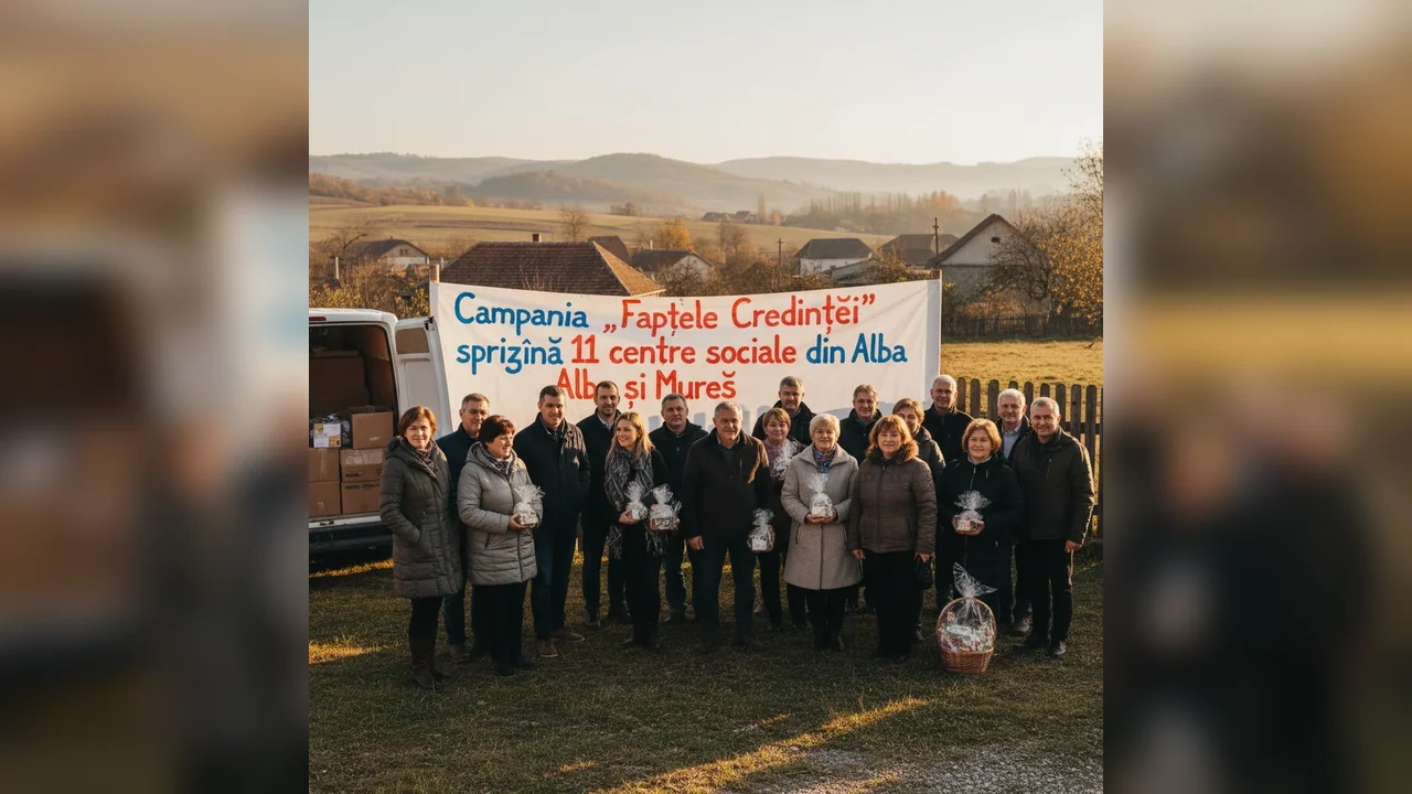 Campania „Faptele Credinței” direcționează fonduri importante către centre sociale din Alba Iulia și alte localități din Alba și Mureș