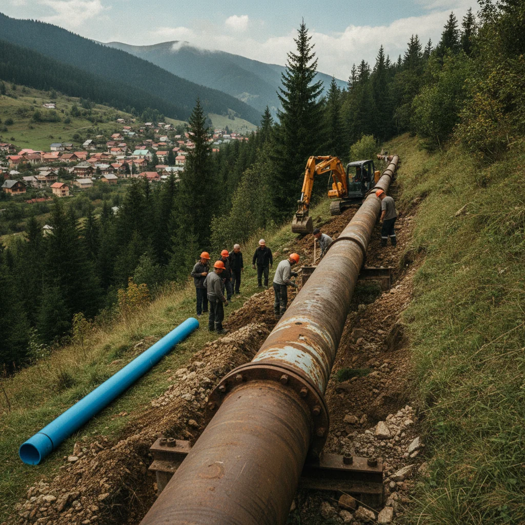 Câmpeni: conducta de apă brută din 1984 va fi înlocuită