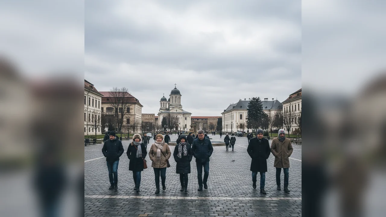 Cer noros și temperaturi scăzute la Alba Iulia pe 28 decembrie, fără ploi însemnate