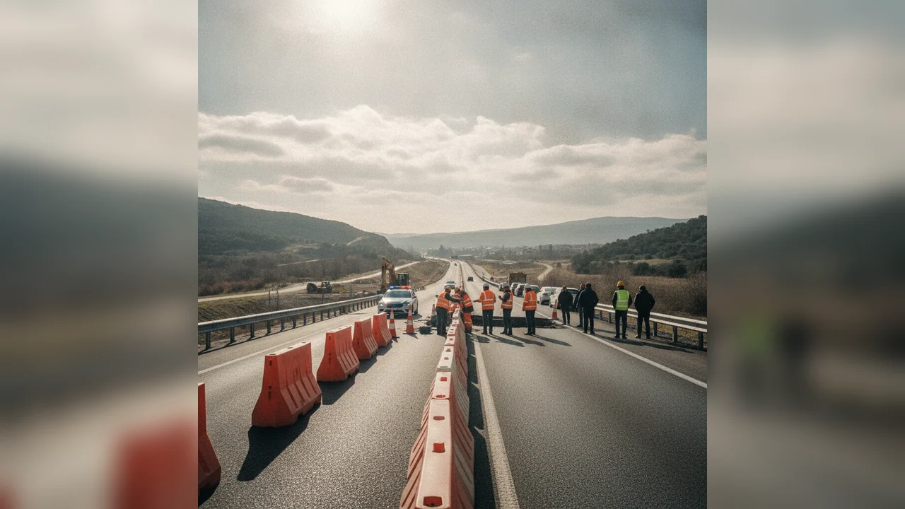 Circulație închisă 17 km, probleme la km 66