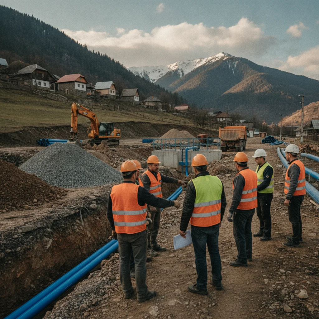 Ciuruleasa: contract de 8,64 milioane de lei pentru apă și canalizare