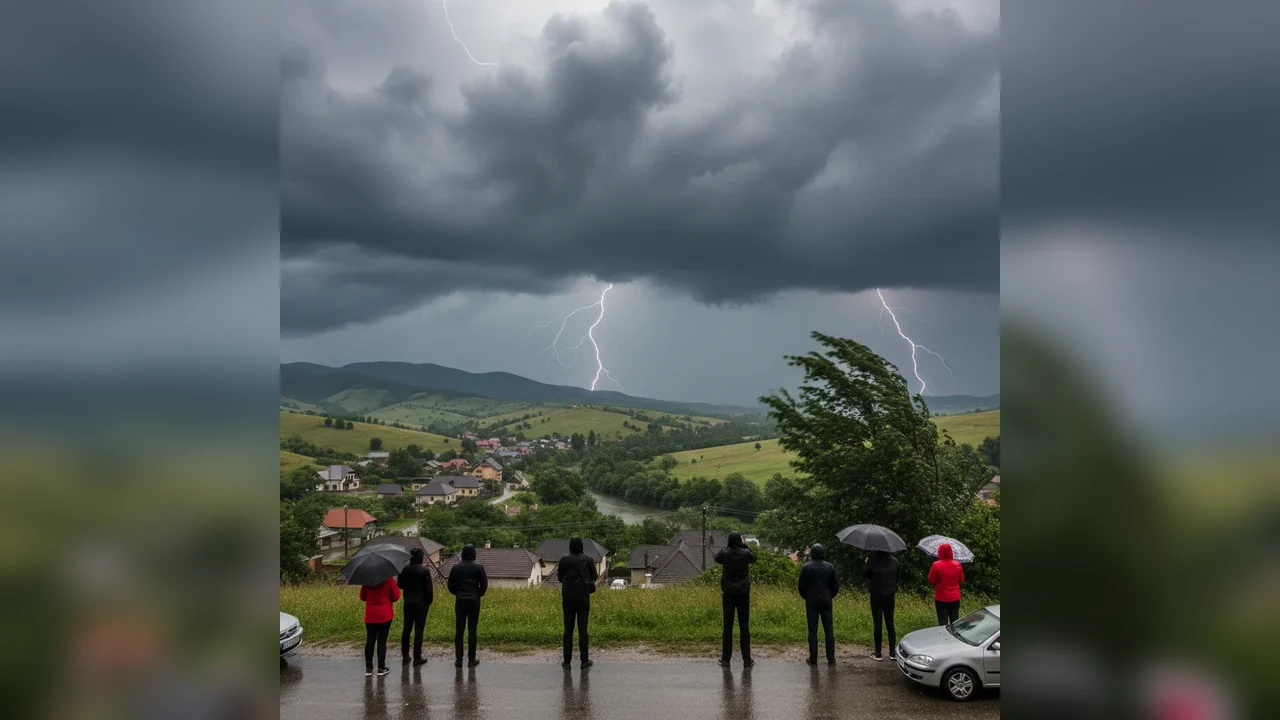 COD GALBEN de FURTUNI în Alba: Averse și vânt puternic