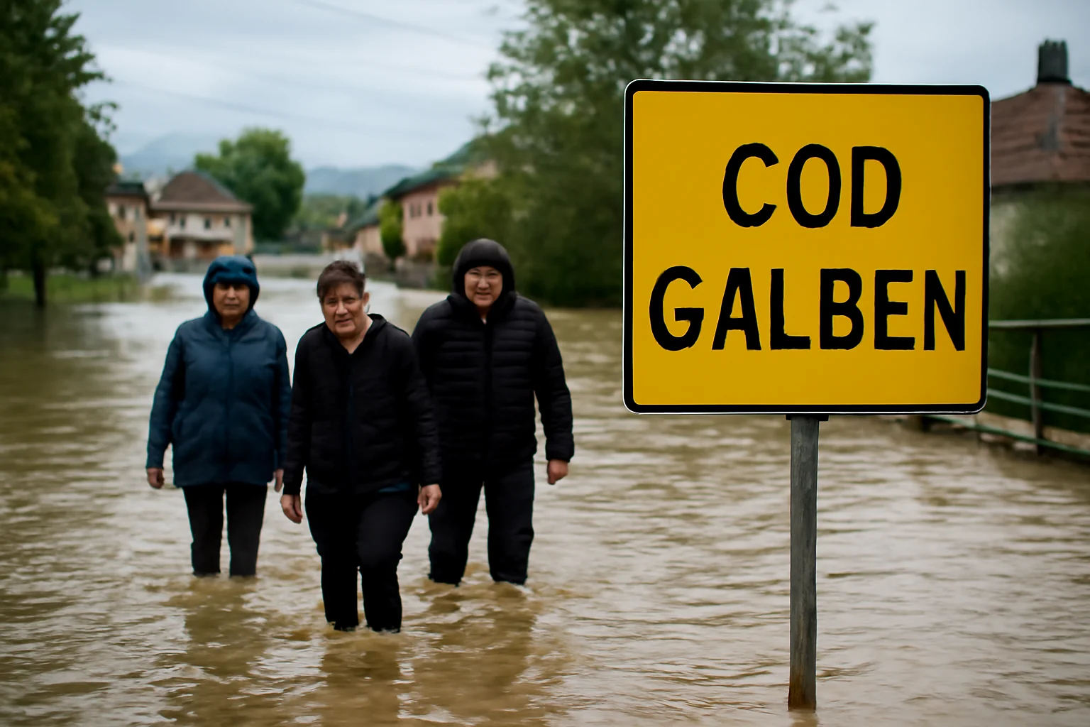 Cod galben de inundații pe râuri din județul Alba, anunțat de hidrologi