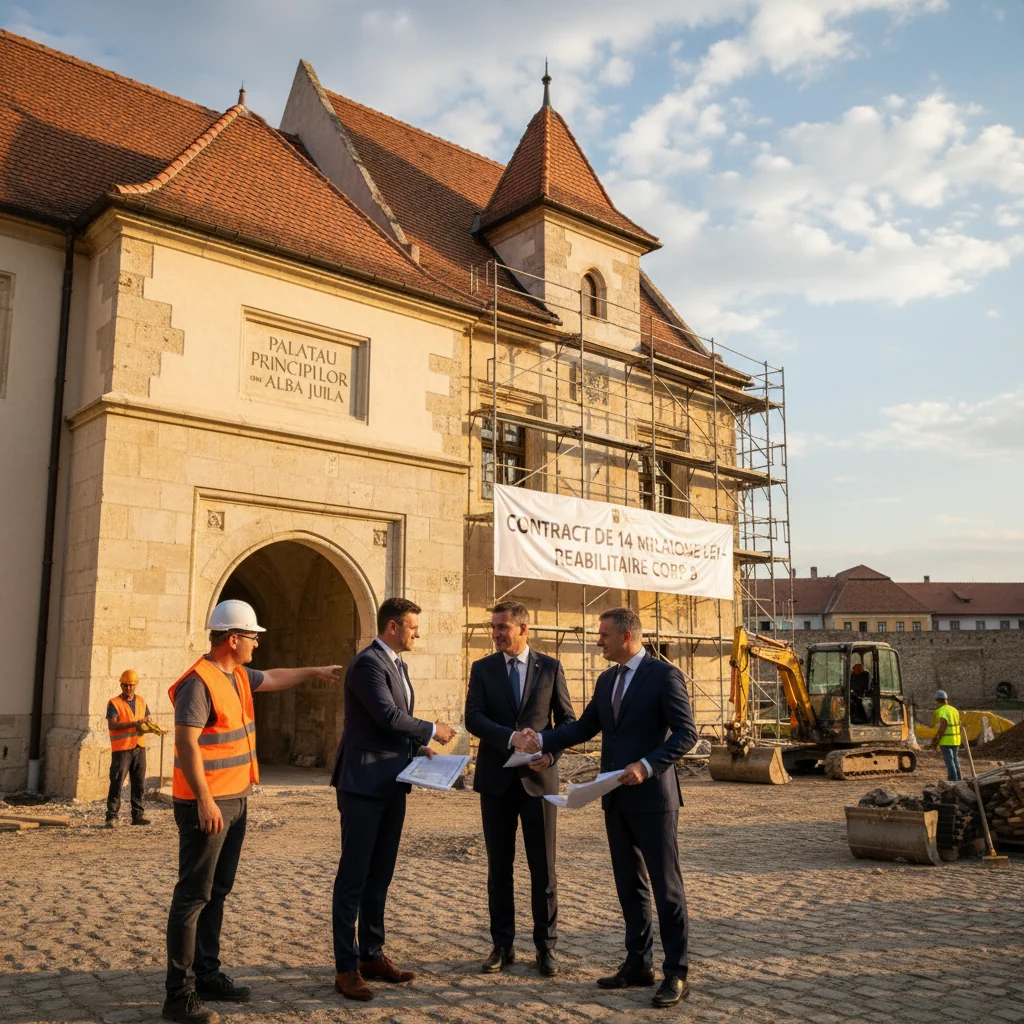 Contract de 14 milioane de lei pentru reabilitarea Corpului B al Palatului Principilor din Alba Iulia