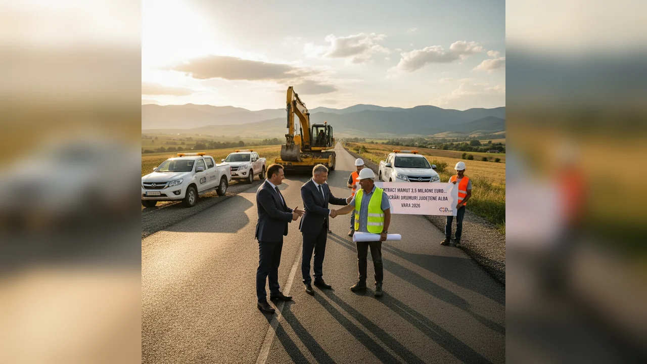 Contract de 3,5 milioane euro pentru drumuri județene în 2026