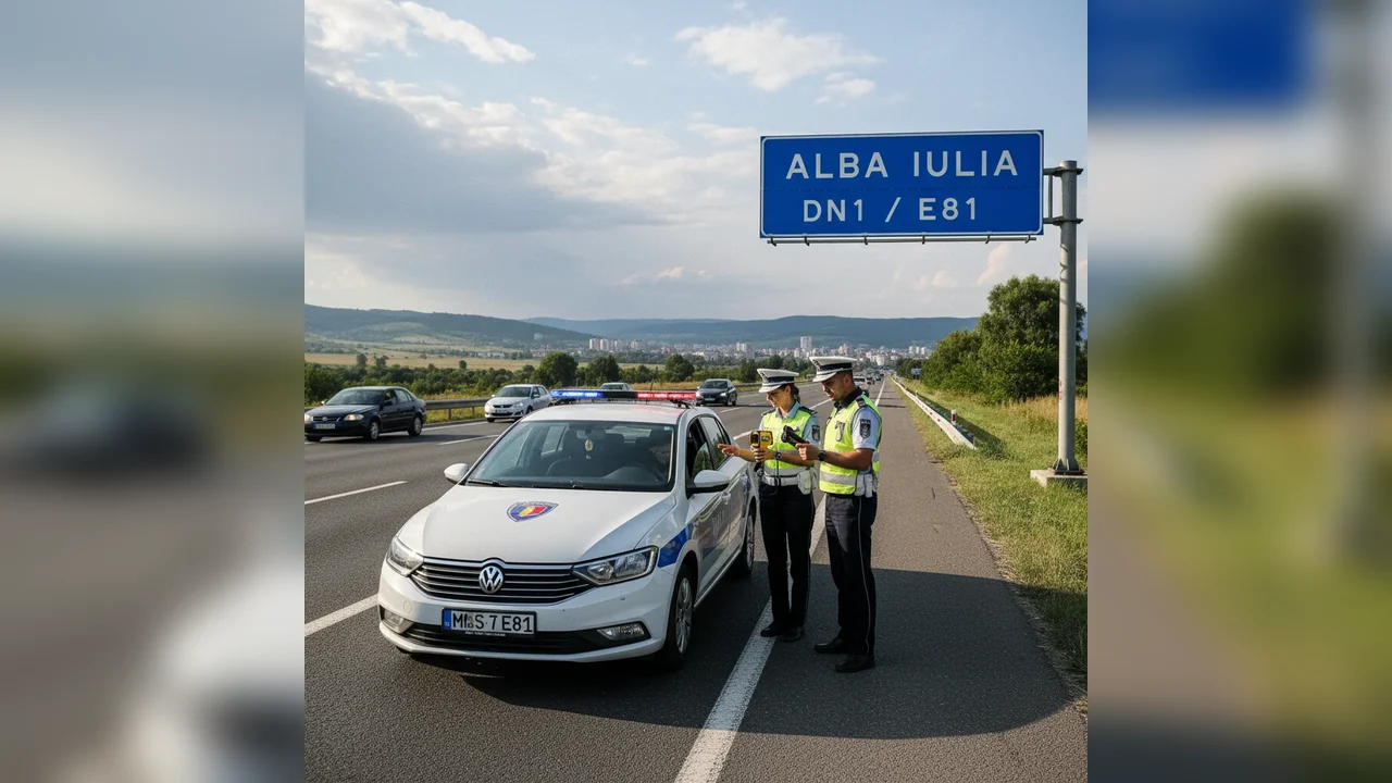 Controale radar anunțate în Alba Iulia și pe drumurile naționale din Alba pentru 16 ianuarie