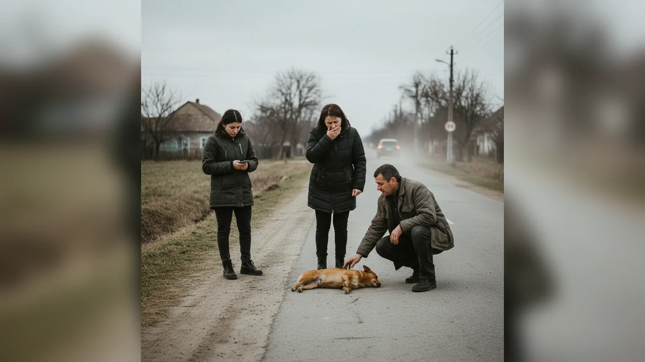 Cruzime șocantă la Blaj: Șofer fugind după accidentul animalului