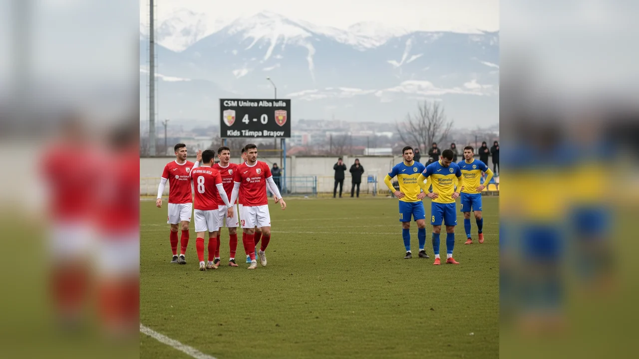 CSM Unirea Alba Iulia încheie pregătirea de iarnă cu un 4-0 clar pe „Cetate”