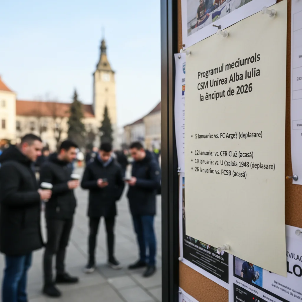 CSM Unirea Alba Iulia își anunță programul primelor meciuri oficiale din 2026