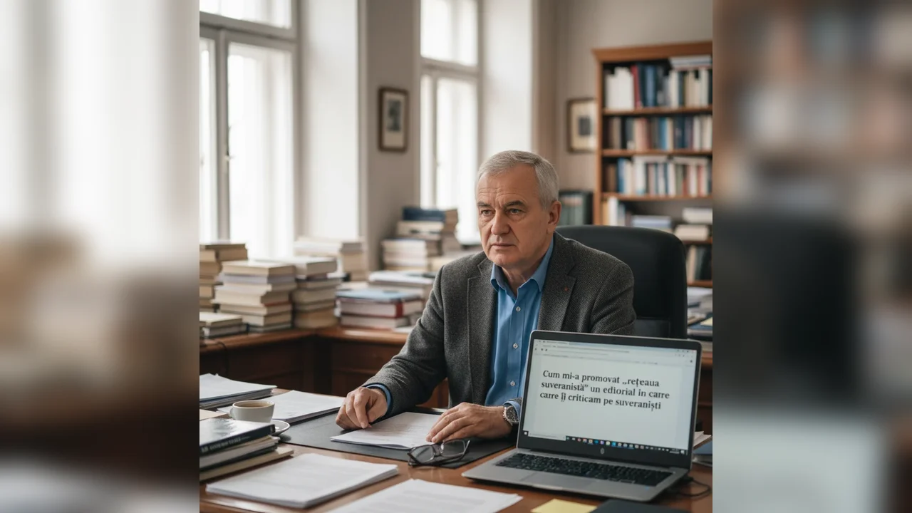 Cum rețeaua suveranistă a promovat un editorial critic la adresa suveraniștilor