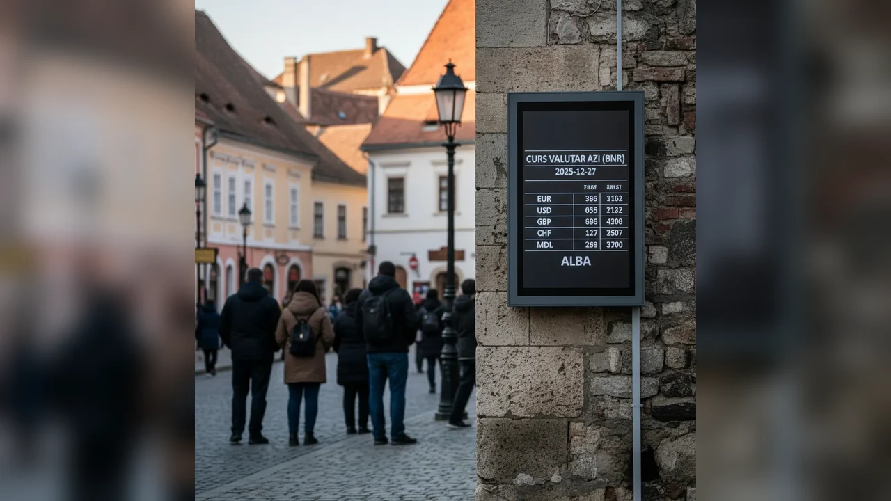 Curs valutar azi (BNR) – 2025-12-27, Alba