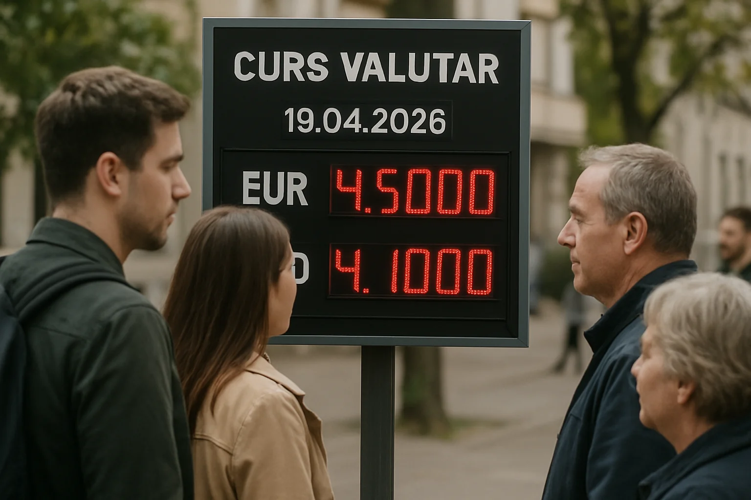 Curs valutar azi (BNR) – 2026-04-19