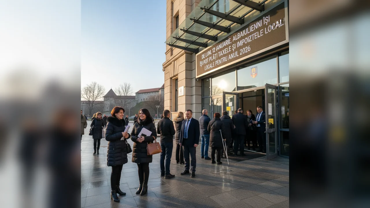 De luni, 12 ianuarie 2026, albaiulienii pot achita taxele locale pentru noul an fiscal