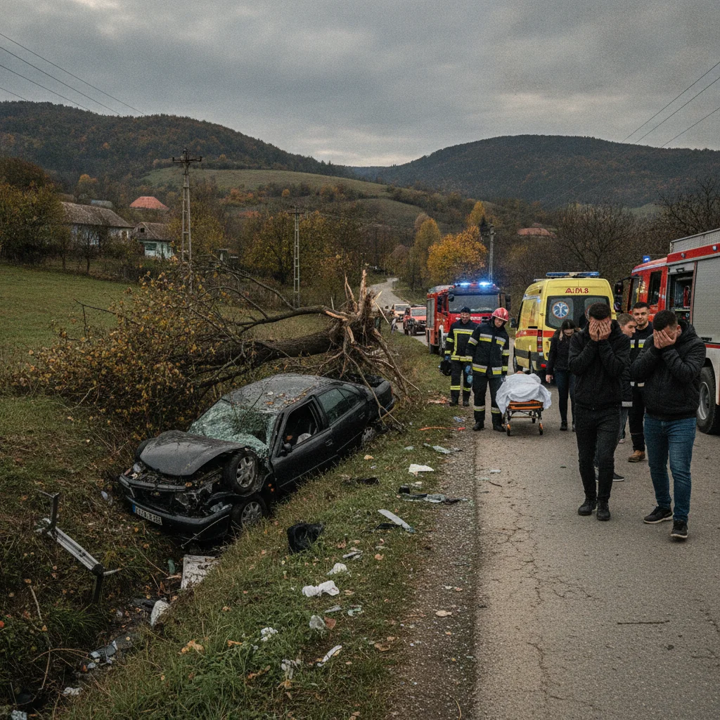Doi tineri din Petrila au murit într-un accident rutier în Petroșani