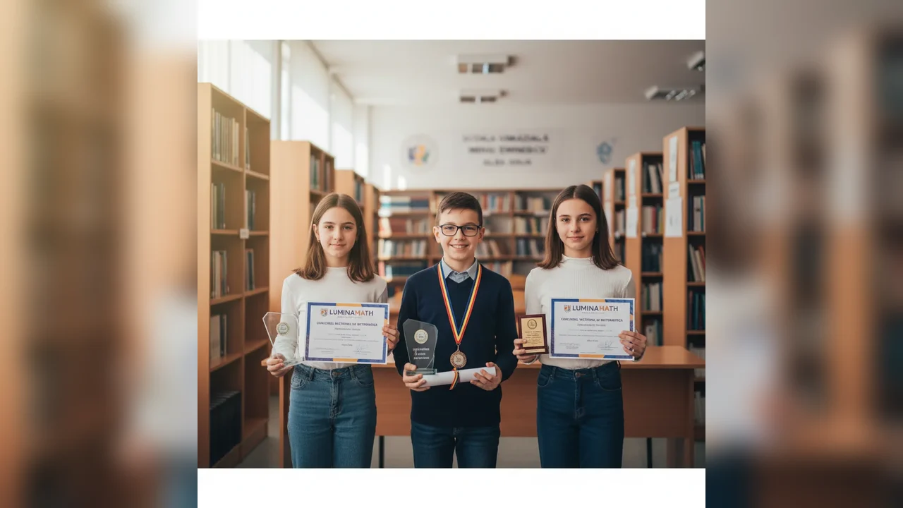 Elevi din Alba Iulia, distinși la Concursul Național de Matematică Luminamath