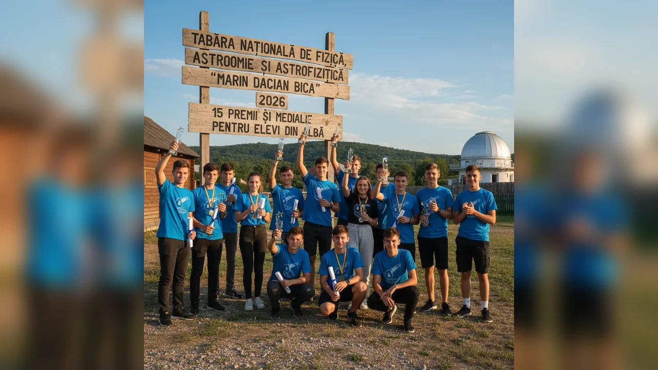 Elevii din Alba Iulia, remarcați la Vatra Dornei: 15 premii la Tabăra Națională de Fizică, Astronomie și Astrofizică 2026