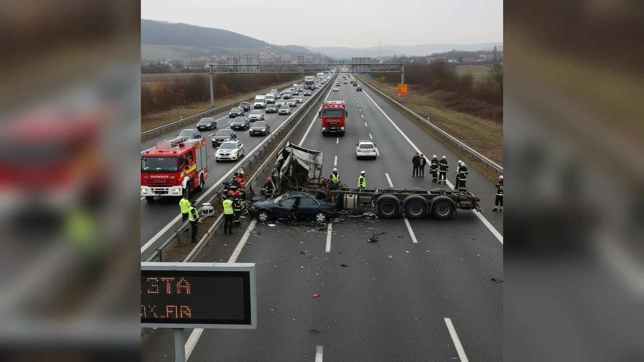 Femeie decedată și doi răniți grav într-un accident pe A1, în apropiere de Alba Iulia