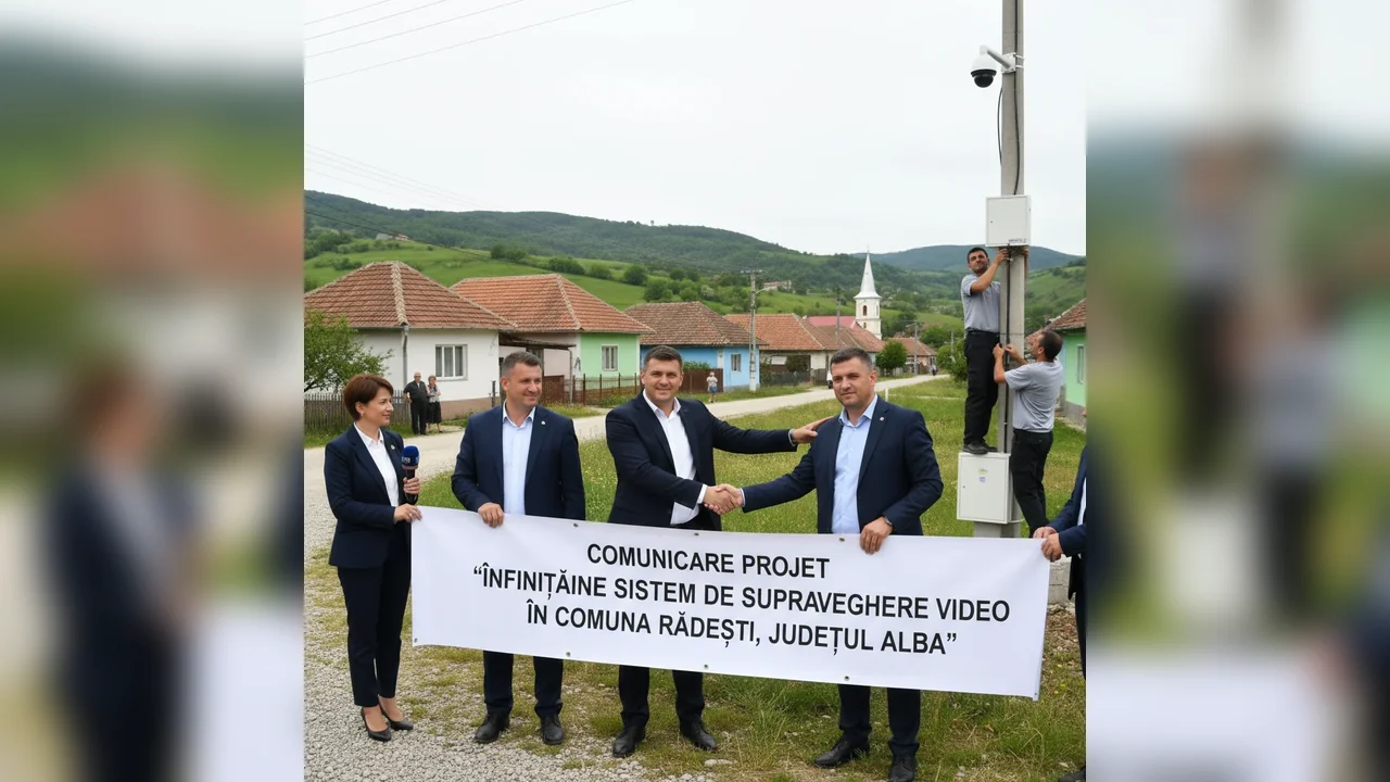Finalizarea proiectului de instalare a sistemului de supraveghere video în comuna Rădești, județul Alba