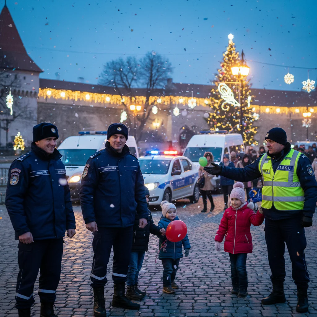 Forțe MAI mobilizate la Alba Iulia de Crăciun 2025 pentru siguranța locuitorilor