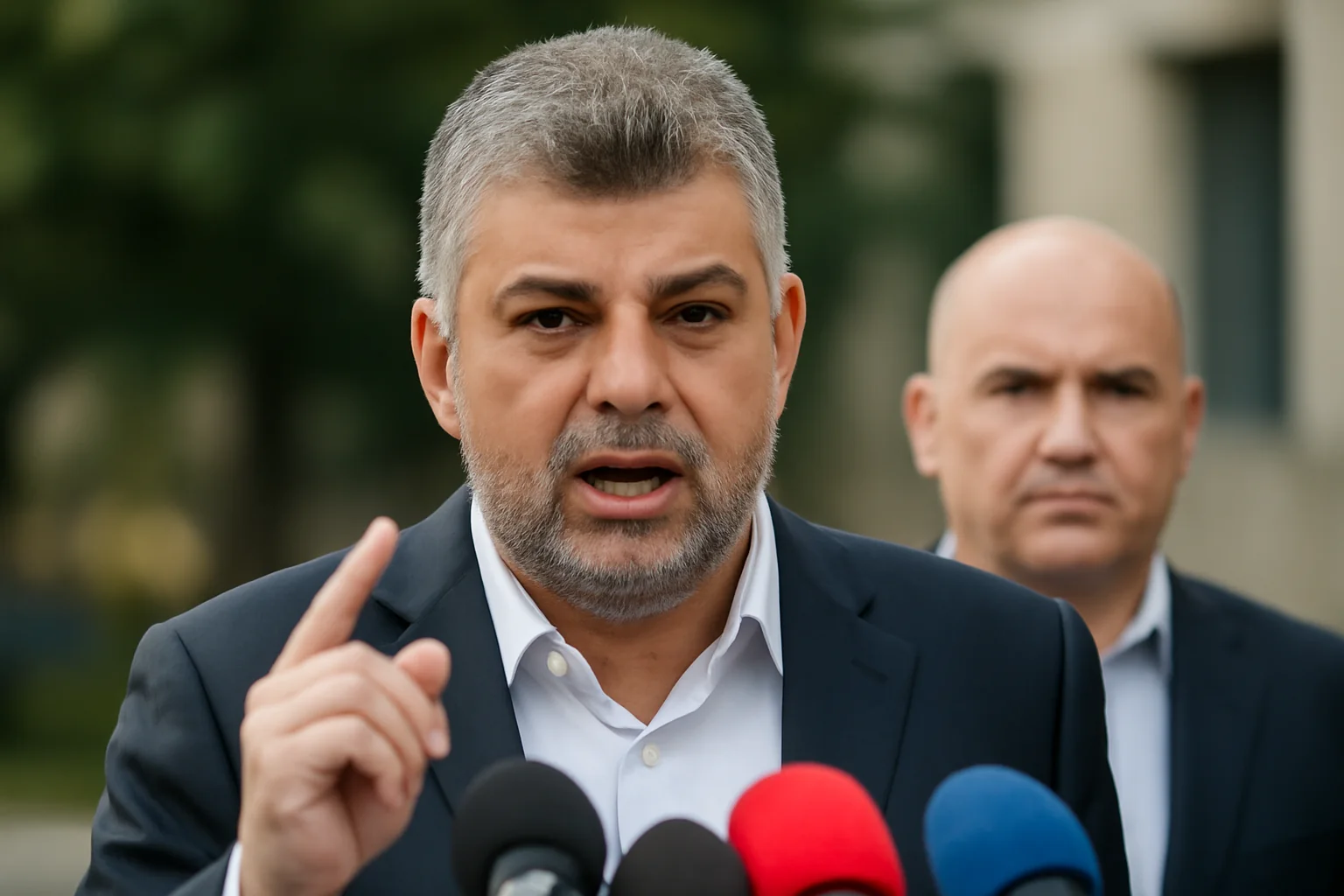 îl numește vameș al austerității, acuzându-l că își ascunde propriul eșec