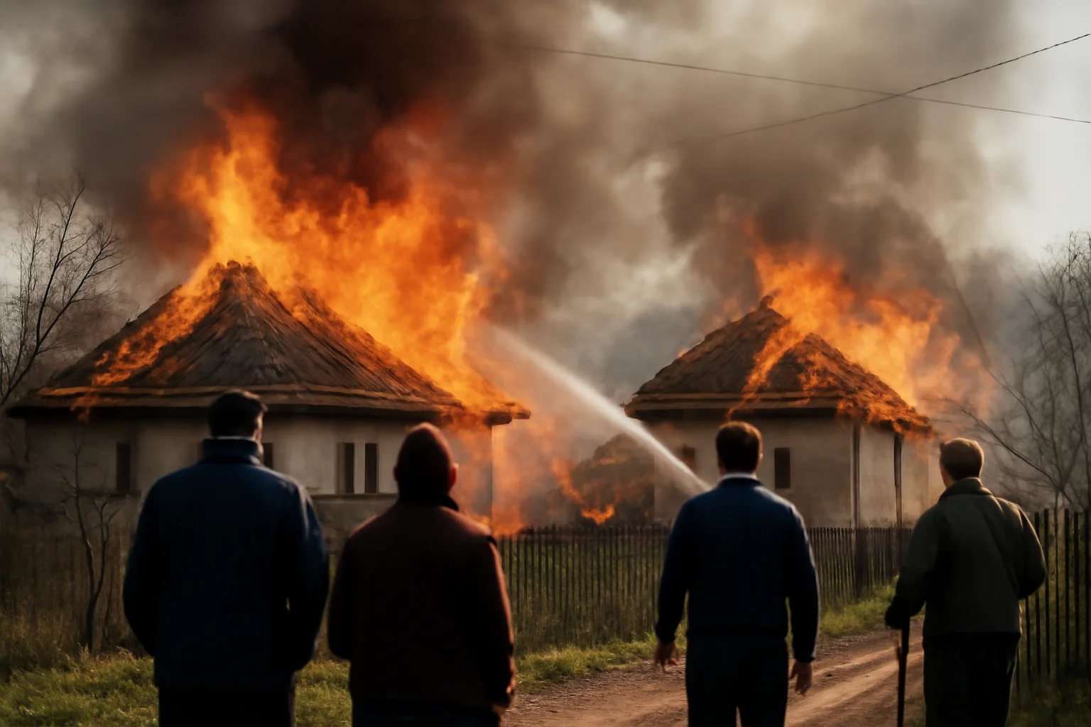 Incendiu la acoperișul a două locuințe din județul Alba, intervenție de urgență coordonată de la Alba Iulia