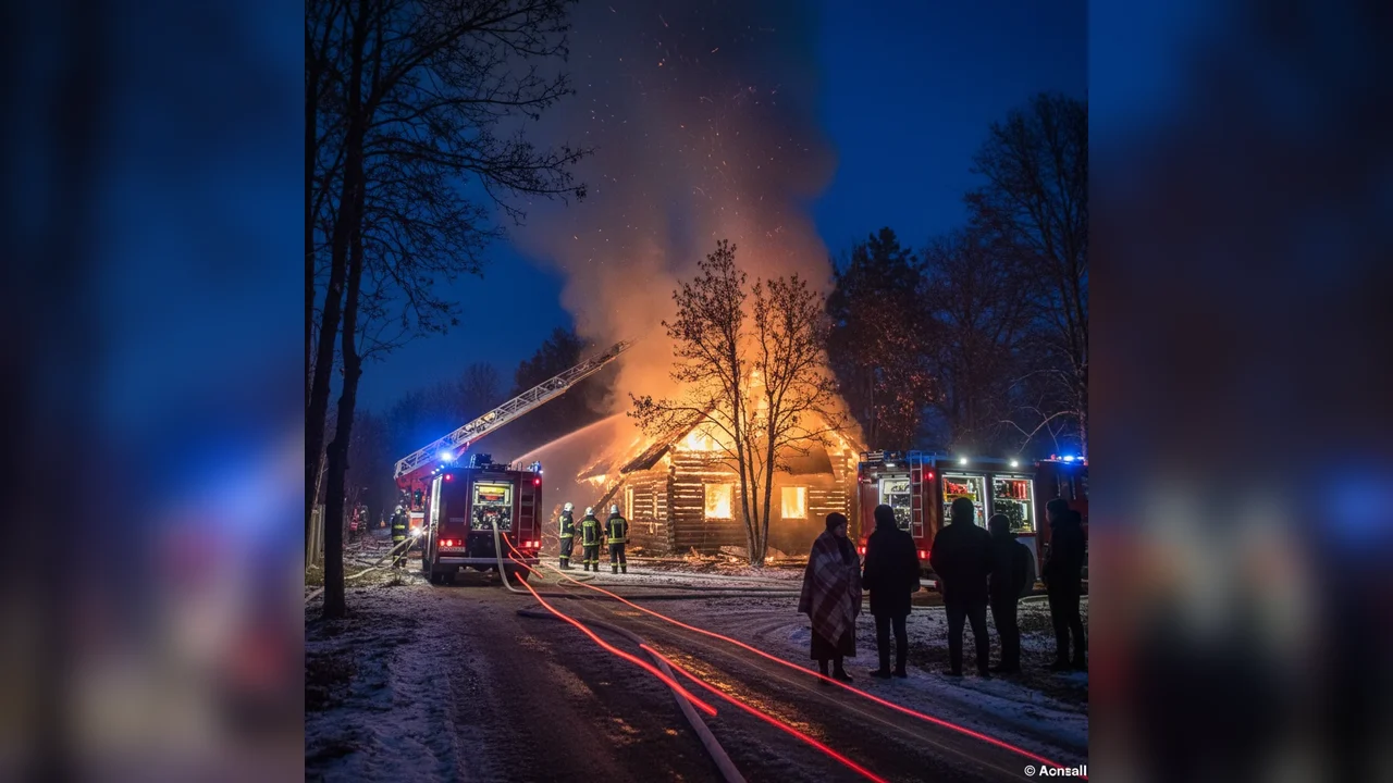 Incendiu la o cabană din Alba Iulia, cartierul Pâclișa, în noaptea de 1 spre 2 ianuarie 2026