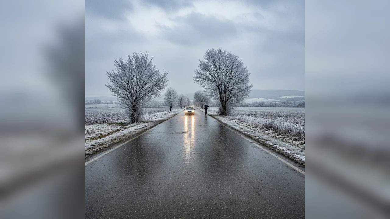 Informare meteo la Alba Iulia: precipitații mixte și polei anunțate până vineri dimineață
